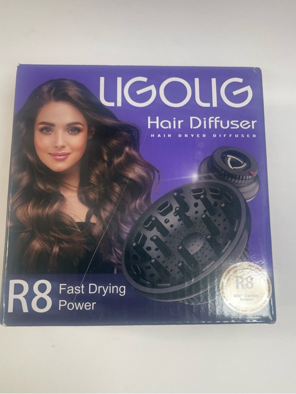 R8 Black Hair Diffuser - Volumizing Curl Enhancer